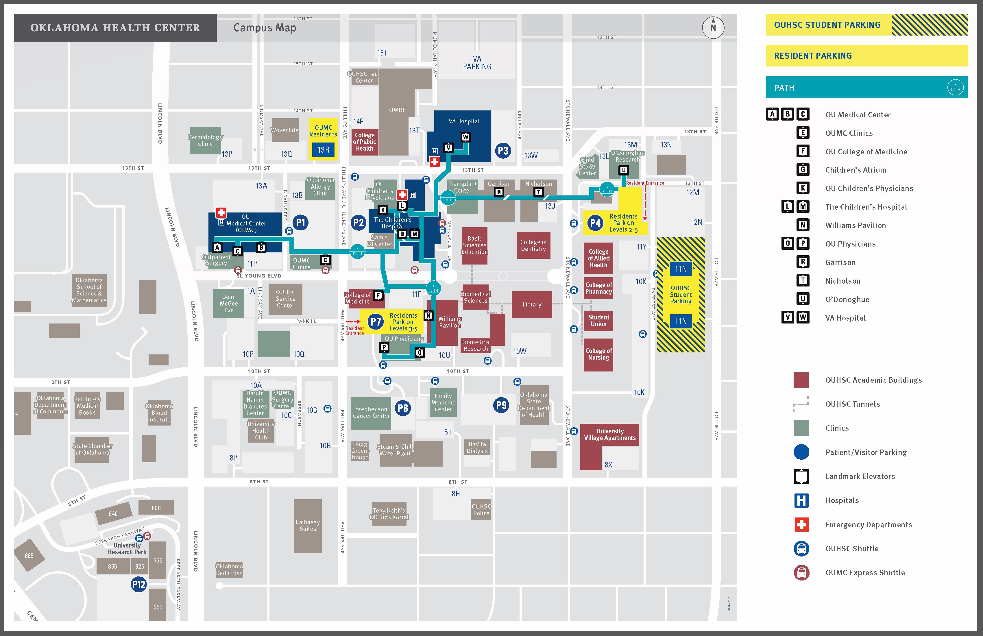 Parking And Transportation Services Home   Wayfinding Map   OUHSC 